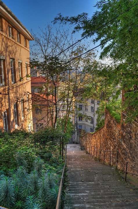 Rue Josephin Soulary - escaliers bas